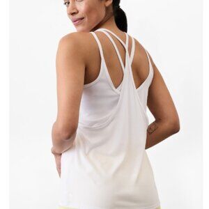 NWT Athleta with Ease Strappy tank White  size small top